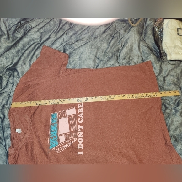 NEW NWOT Breaking News I Don't Care Graphic Tee Shirt 3X by Smartass & S… - Picture 3 of 7